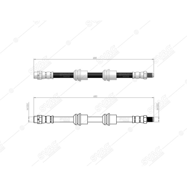 SVAC 40-101 Arka Fren Hortumu Bmw Z4 E89 09-16 