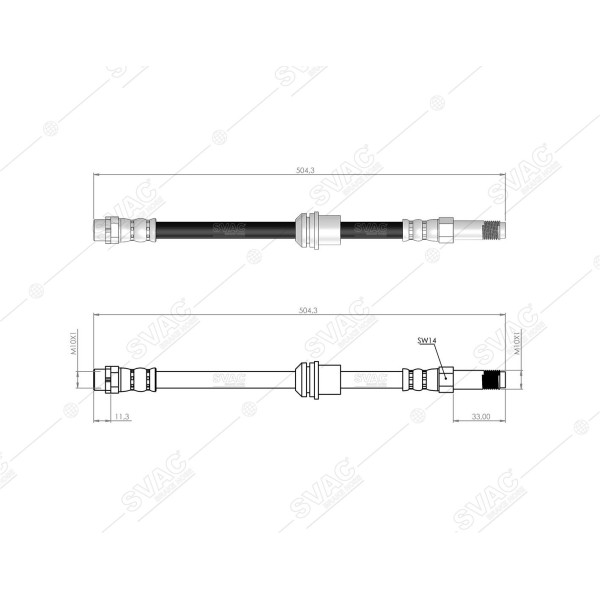 SVAC 40-103 Fren Hortumu Arka Bmw E46 97-06 