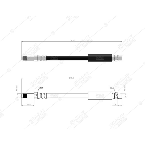 SVAC 40-104 Fren Hortumu Arka Bmw E39 96-03