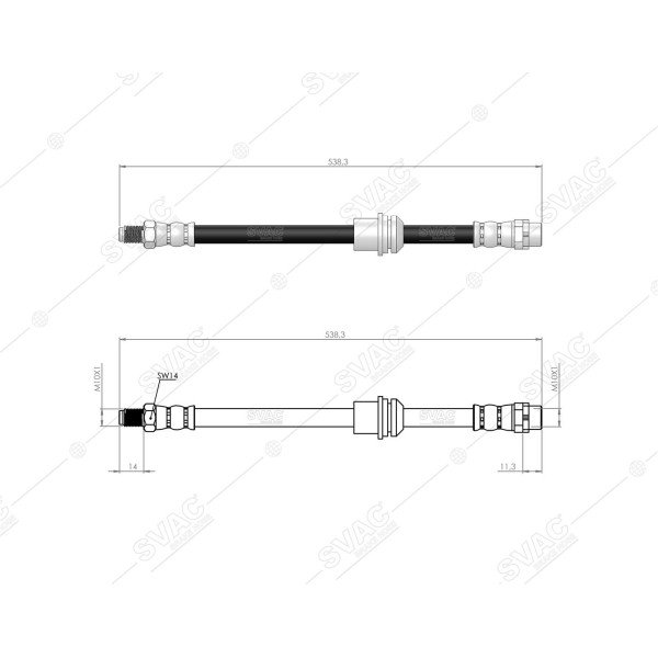 SVAC 40-110 Fren Hortumu Arka X3 E83 04-11 