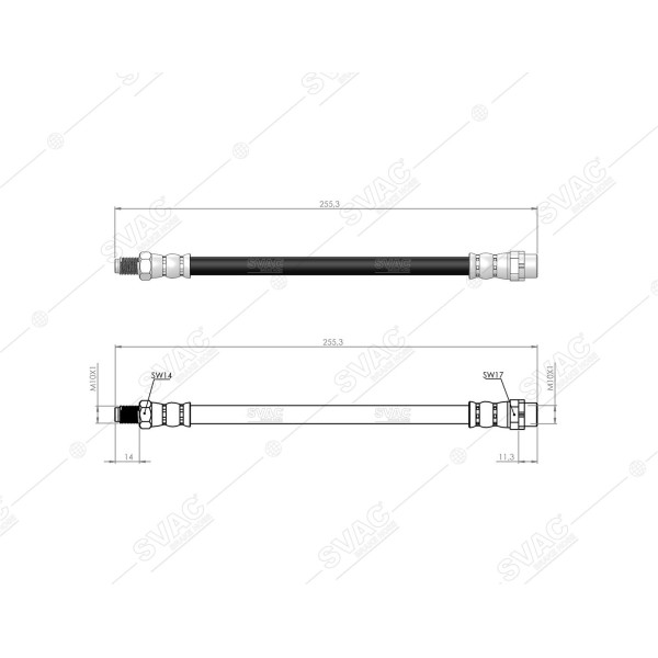 SVAC 40-112 Fren Hortumu Arka Bmw E81 E87 F20 F22 E90 E92 E93 