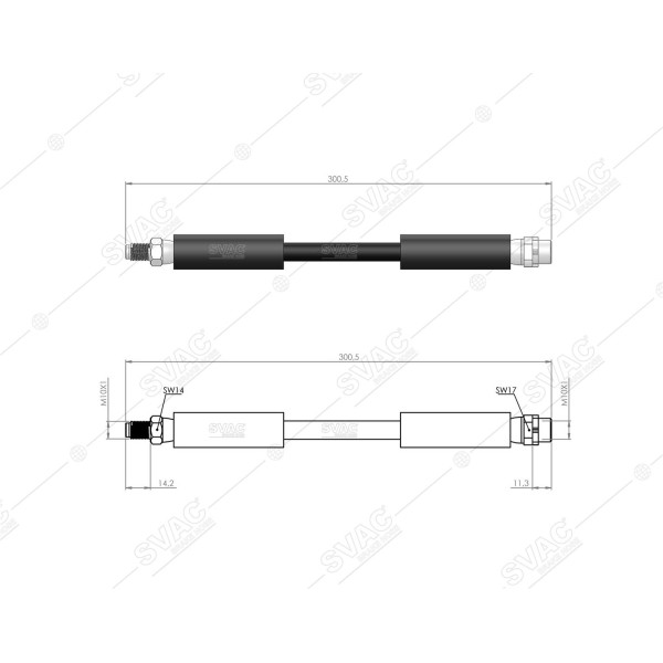 SVAC 40-114 Arka Fren Hortumu Bmw F25×3 Sdrıve 18D Xdrive