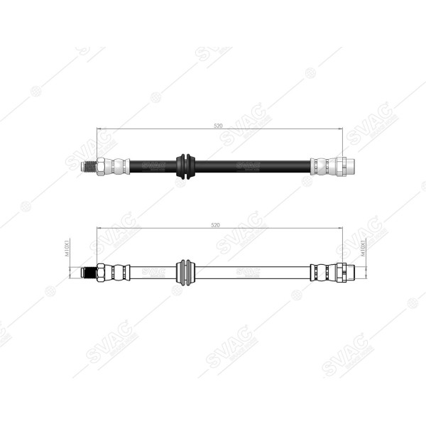 SVAC 40-118 Fren Hortumu Ön Mini Countryman R60
