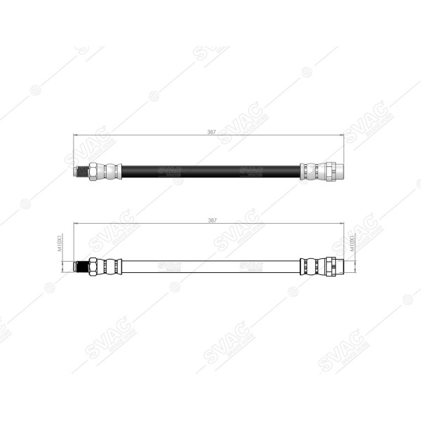 SVAC 40-119 Arka Fren Hortumu Mini Countryman (R60) 10-