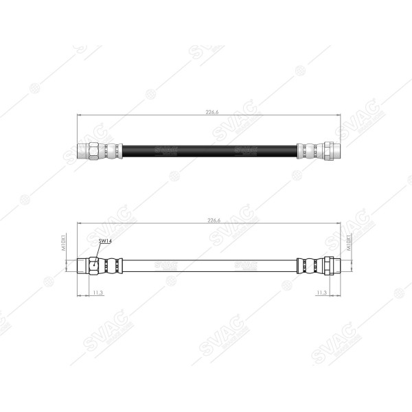SVAC 40-120 Fren Hortumu Arka Bmw E36 E46 