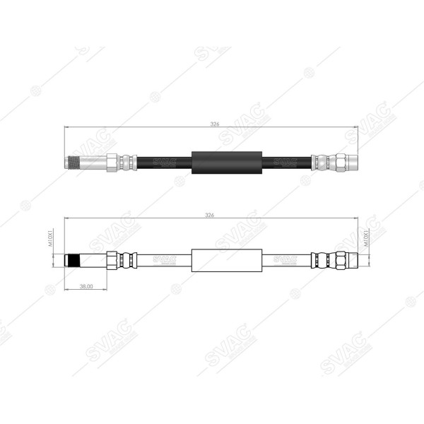 SVAC 40-134 Arka Fren Hortumu Arka Bmw F10 F11 F12 F13 Dx 