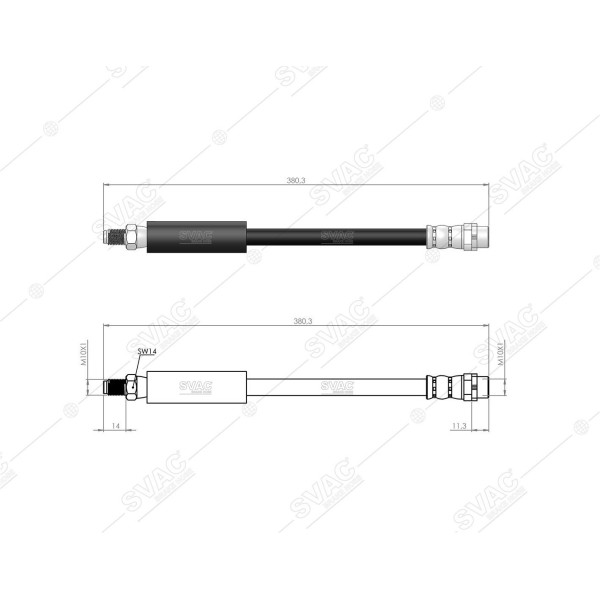 SVAC 40-136 Ön Fren Hortumu Bmw E38 94-01
