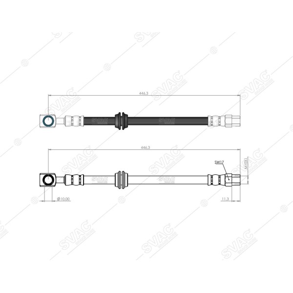 SVAC 40-138 Fren Hortumu Arka Mini R50 R53 