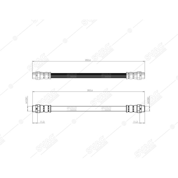 SVAC 40-142 Fren Hortumu Arka Bmw E81 E88 E90 E92 E93 E84 
