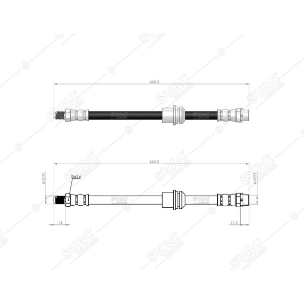 SVAC 40-148 Arka Fren Hortumu Bmw E70 F15 F85 E71 E72