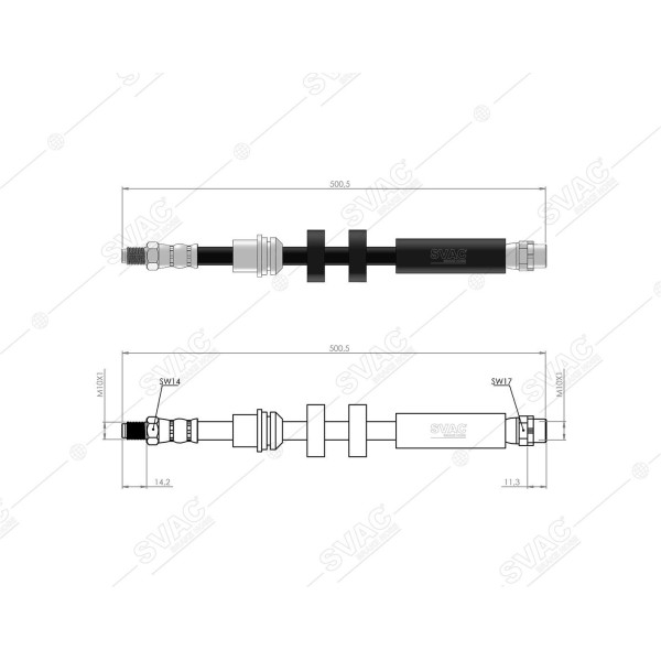SVAC 40-150 Ön Fren Hortumu Bmw X1 E84 09-15