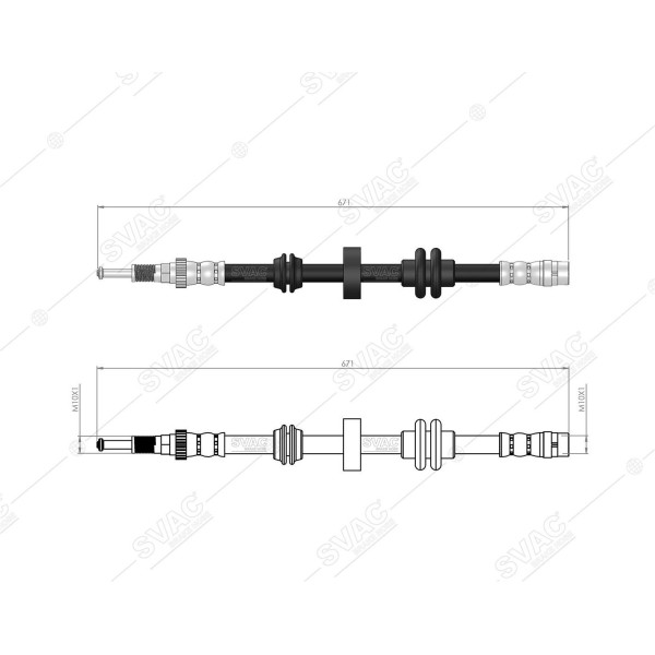 SVAC 40-168 Ön Fren Hortumu Bmw G30 G31 G11 G12 G14 G15 G16