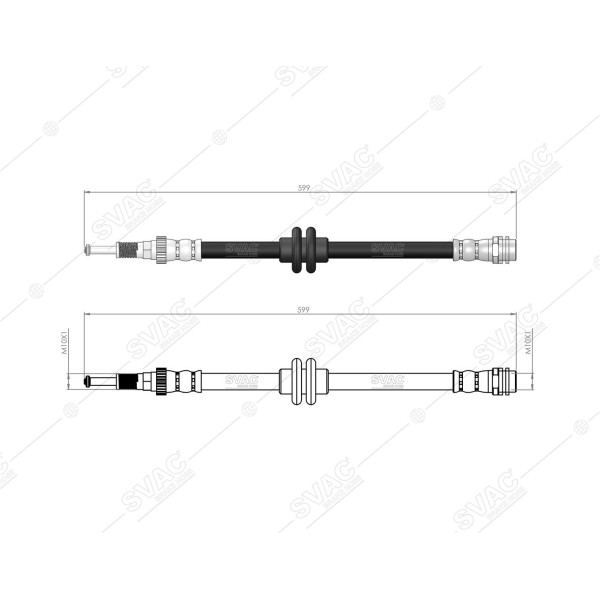 SVAC 40-170 Fren Hortumu Ön Bmw G20 