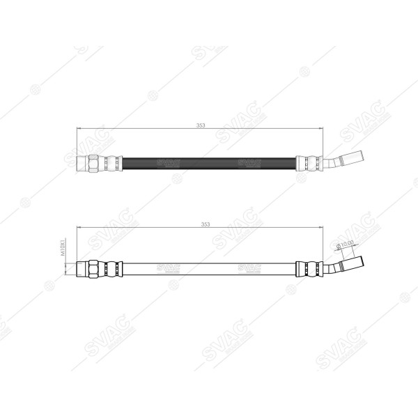 SVAC 50-100 Fren Hortumu Arka W205 18- S205 18- C205 18- W213 16- S213 16- C238 16- A238 17- 