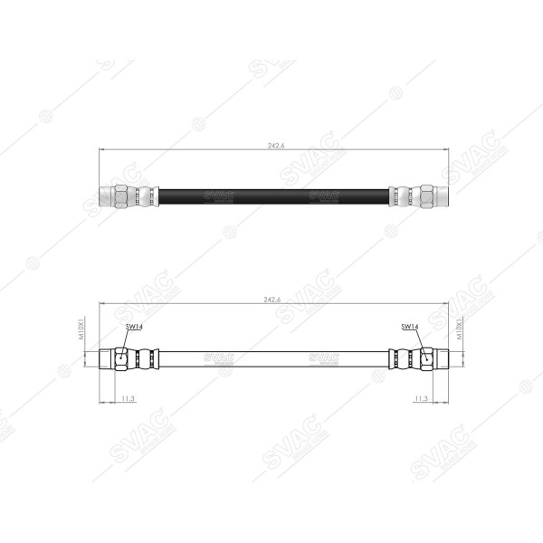 SVAC 50-103 Fren Hortumu Arka W115 68-77