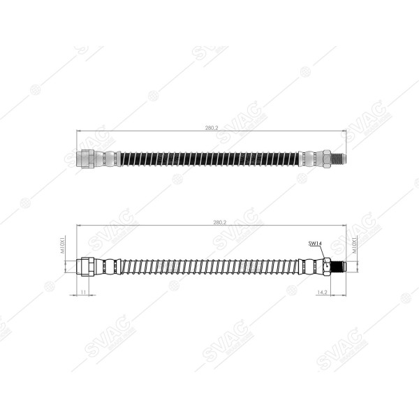 SVAC 50-130 Fren Hortumu Arka C219 05-10 W211 02-08 S211 03-09 W220 98-03 R230 08-12 