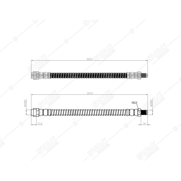 SVAC 50-137 Fren Hortumu Arka W221 06-13 C216 06-13 W222 14- C217 15- A217 17- 
