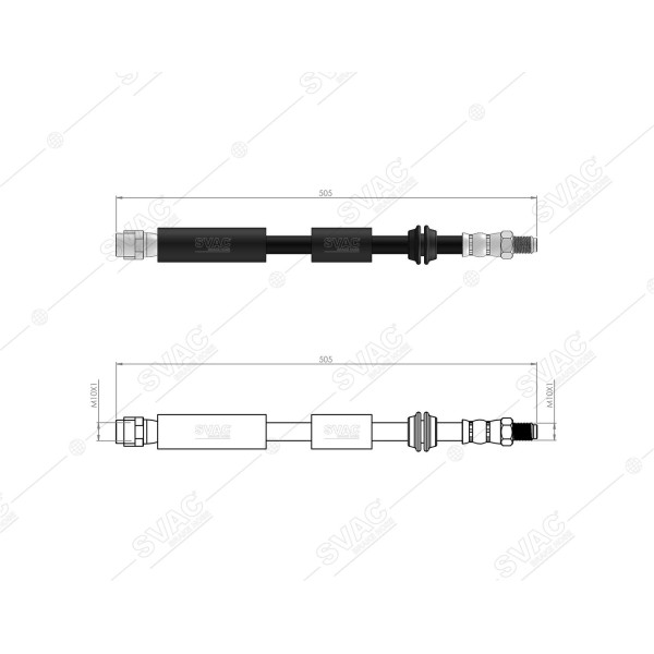 SVAC 50-146 Fren Hortumu Ön X156 13- W176 12-18 W246 12-18 C117 13-19