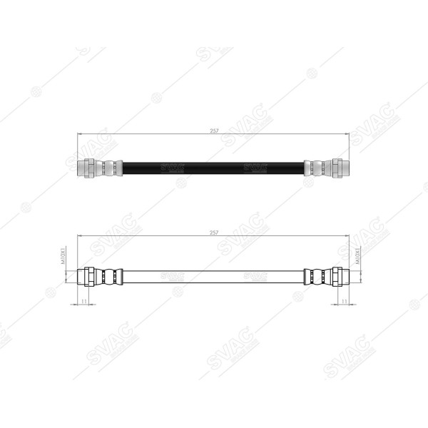 SVAC 50-149 Fren Hortumu VW Lt 28-46 Sprinter 4×4 2.5 TDI VW 96-06 