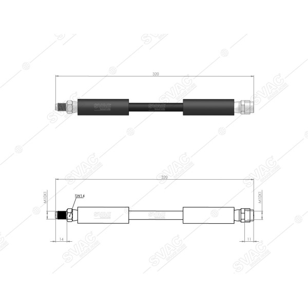 SVAC 50-152 Fren Hortumu Ön Vaneo 414 02-05