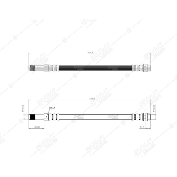 SVAC 50-167 Fren Hortumu VW Lt 28-46 Sprinter 4×4 2.5 2.8 TDI VW 95-06 