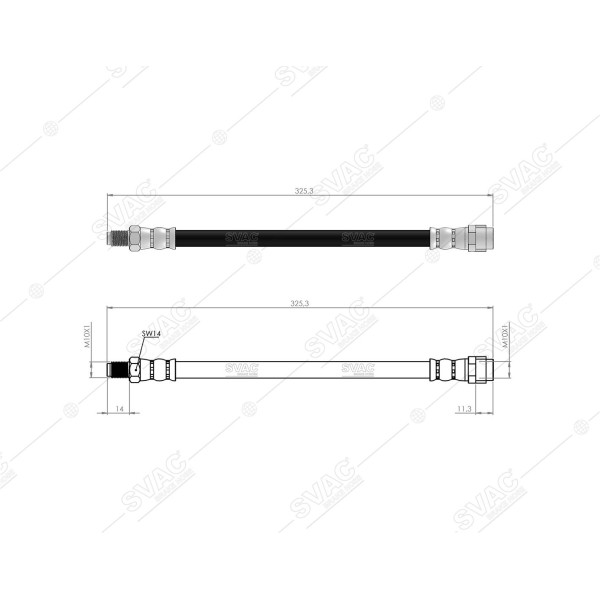 SVAC 50-177 Fren Hortumu Arka Ml-Class W163 98-05 