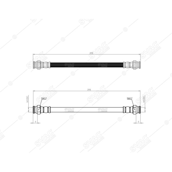 SVAC 60-110 Arka Fren Hortumu (Sag / Sol) P406 97- 