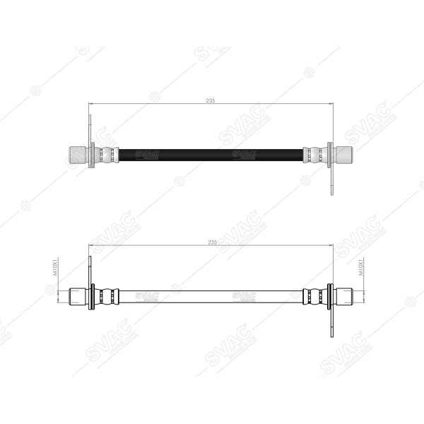 SVAC 60-130 Fren Hortumu Arka Asx 1,6 2010- 
