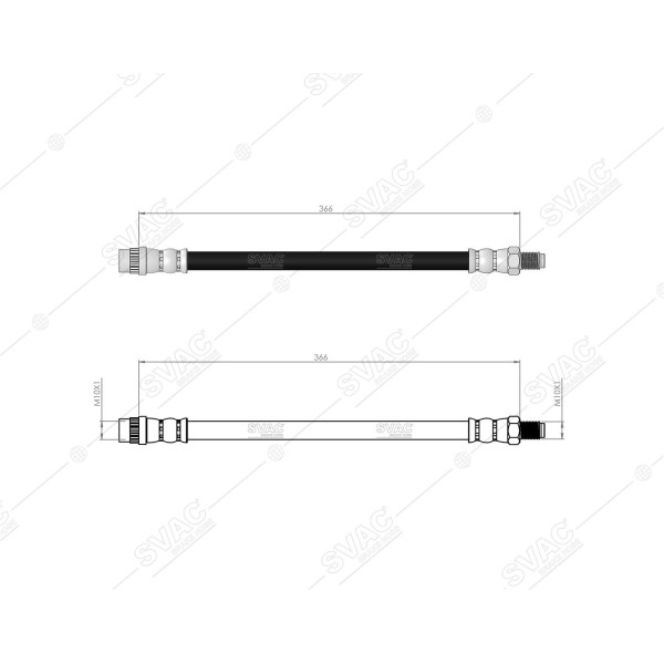 SVAC 60-134 Fren Hortumu Ön Solenzo 