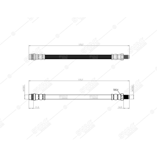 SVAC 60-141 Fren Hortumu Arka F3P F3R N7Q G8T J7T B56 Laguna I