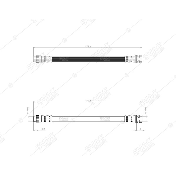 SVAC 60-154 Fren Hortumu Arka G9T G9U Master