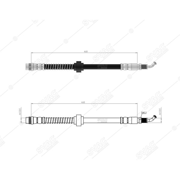 SVAC 60-159 Fren Hortumu Ön Alt Master 