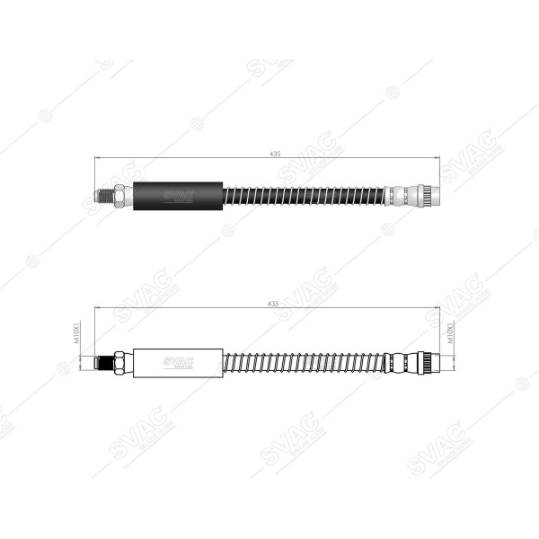 SVAC 60-161 Orta Fren Hortumu Master II 99- Movano 99- Mascott 99-