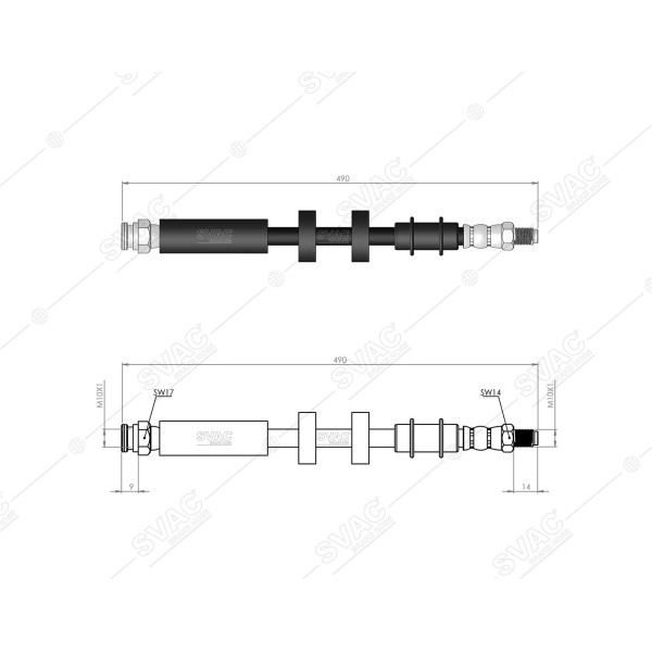 SVAC 60-181 Fren Hortumu Ön Ducato / Boxer / Jumper 02- 