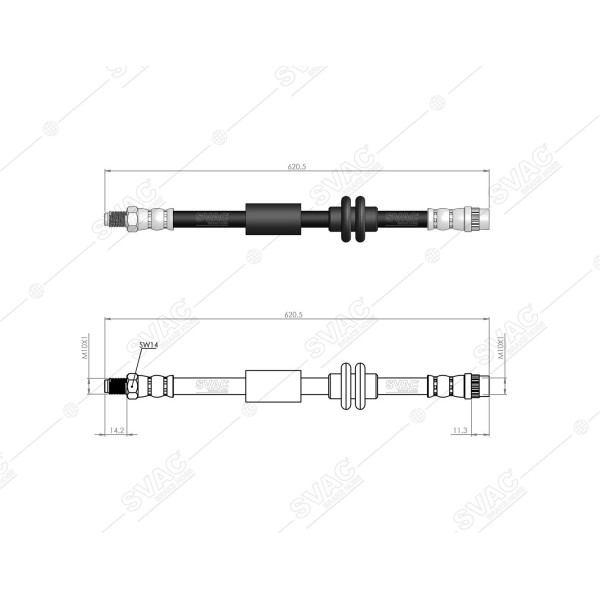 SVAC 60-271 Fren Hortumu Arka Movano B 10- Master III