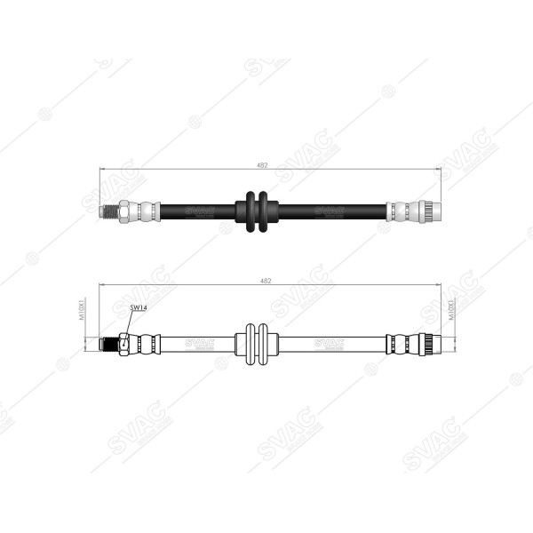 SVAC 60-295 Fren Hortumu Ön Captur 13 -