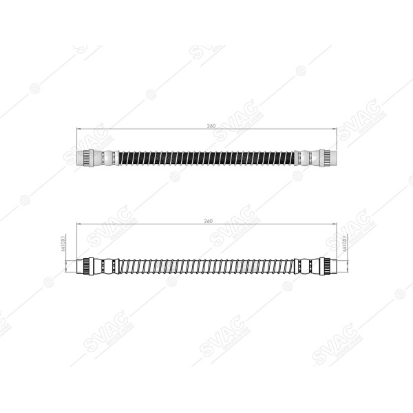 SVAC 600114 Arka Fren Hortumu Citroen C5 01-