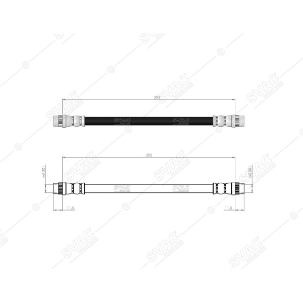 SVAC 600135 Arka Fren Hortumu Solenza 09- 