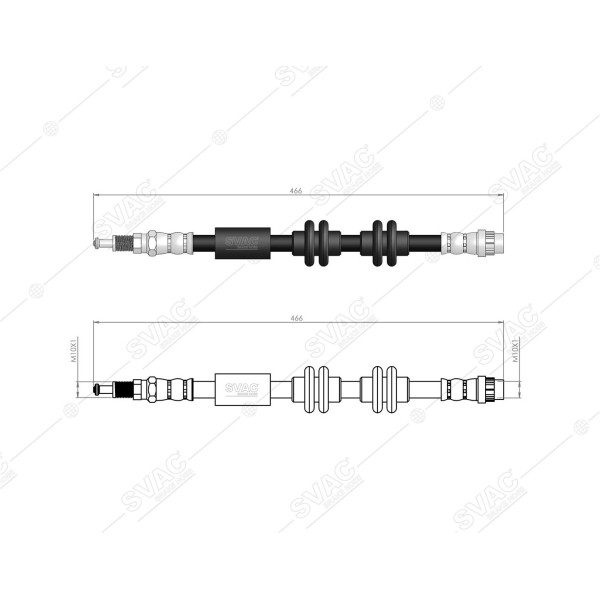 SVAC 600165 Ön Fren Hortumu Latitude 10- 