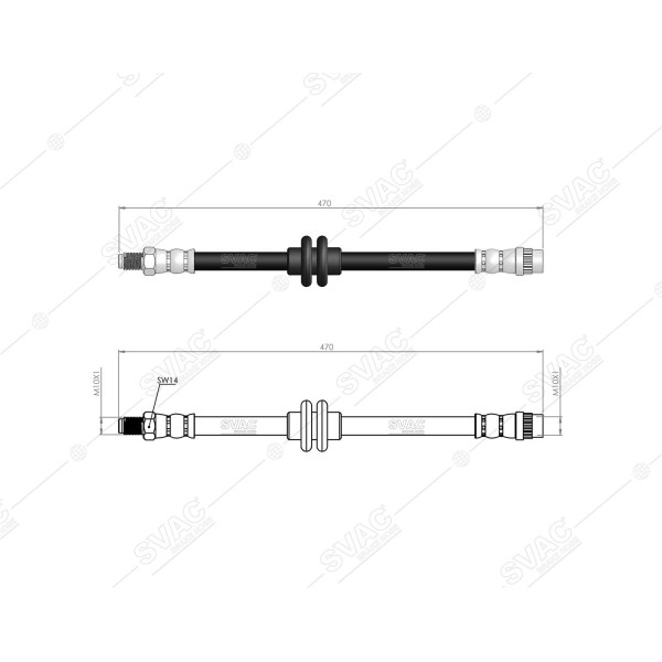 SVAC 600171 Ön Fren Hortumu CLIO IV 12- CLIO Grandtour IV 13- 