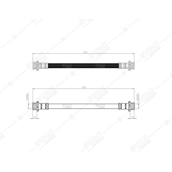 SVAC 600173 Arka İç Fren Hortumu X-Traıl T31 08-13 -Koleos 08-