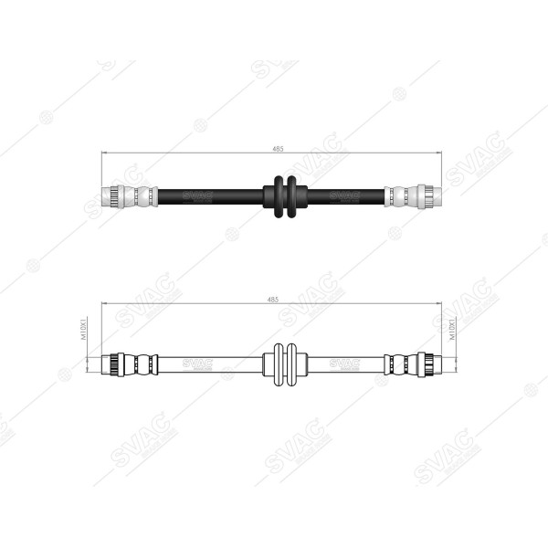SVAC 600179 Arka Fren Hortumu Latitude 10-