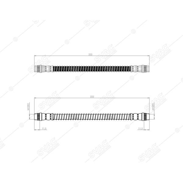 SVAC 600194 Arka Fren Hortumu 106 91-96 Saxo 96-03 