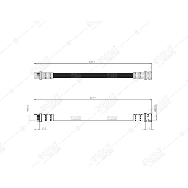 SVAC 600263 Arka Fren Hortumu Laguna II 01-08 