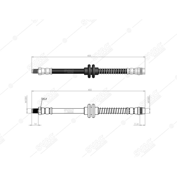 SVAC 600269 Ön Fren Hortumu Megane II 02 - Scenic II-Grand Scenic II 03- 