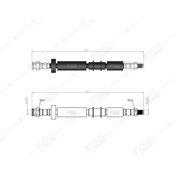 SVAC 600280 Ön Fren Hortumu Idea 05- 