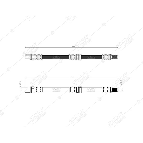 SVAC 70-102 Fren Hortumu Ön Sol Sağ Applause I II 87-97 