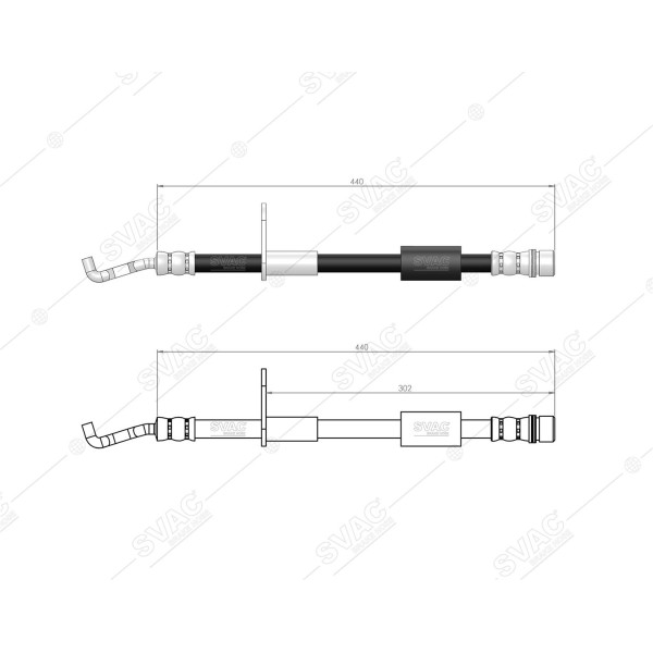 SVAC 70-106 Ön Fren Hortumu Copen 06- Move 98- Sırıon 03- Yrv 02-