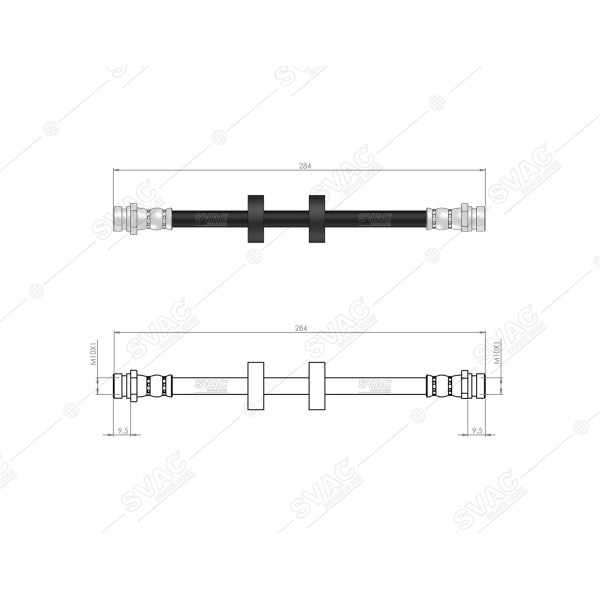 SVAC 71-102 Fren Hortumu Arka Mazda 2 2007-2015 