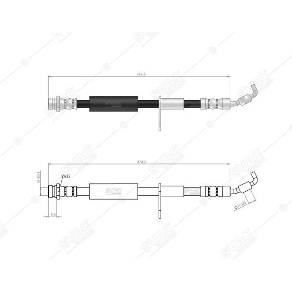 SVAC 71-104 Fren Hortumu Ön Mazda 2 2007-2015